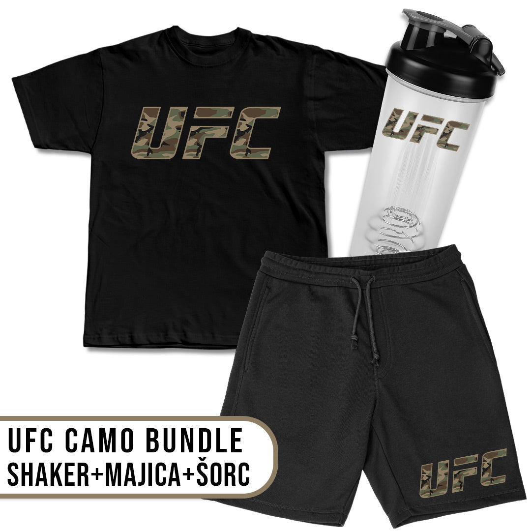 UFC V4 Camo Bundle Majica + Šorc + Shaker
